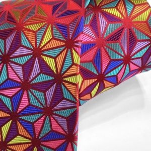 Red Stars Multi-color Geometric Lawrence Ivey Tie